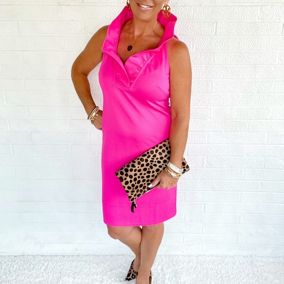 Gretchen Scott Sleeveless Pink Ruffle Dress - XS - Picture 2 of 6